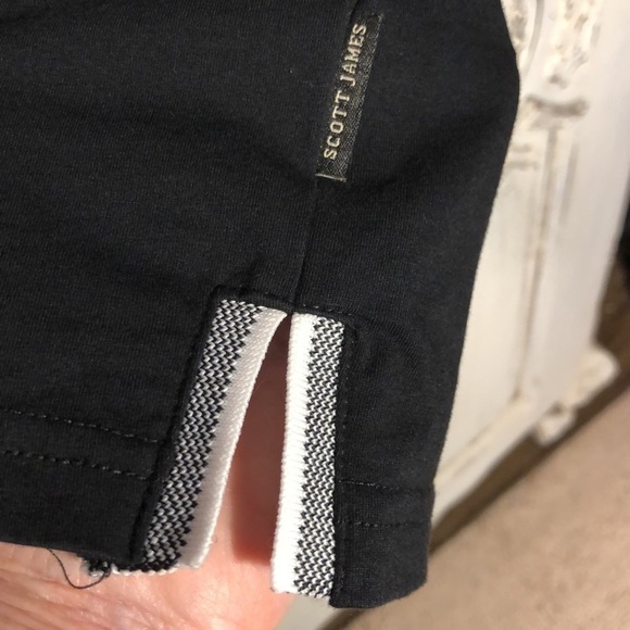 Men’s Scott James England Short Sleeve V Neck Popover Knit Upscale T Shirt S/S - Picture 10 of 10